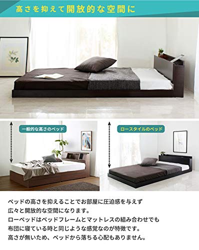 Amazon.co.jp: フロアベッド ベッドフレーム ロータイプ シングル